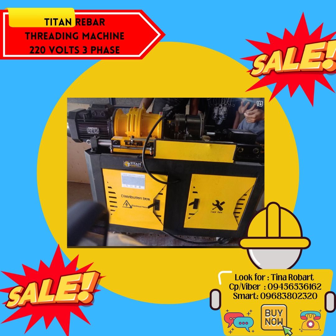 Titan Rebar threading machine, Commercial & Industrial, Construction ...
