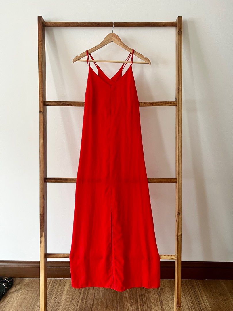 Topshop red on sale maxi dress