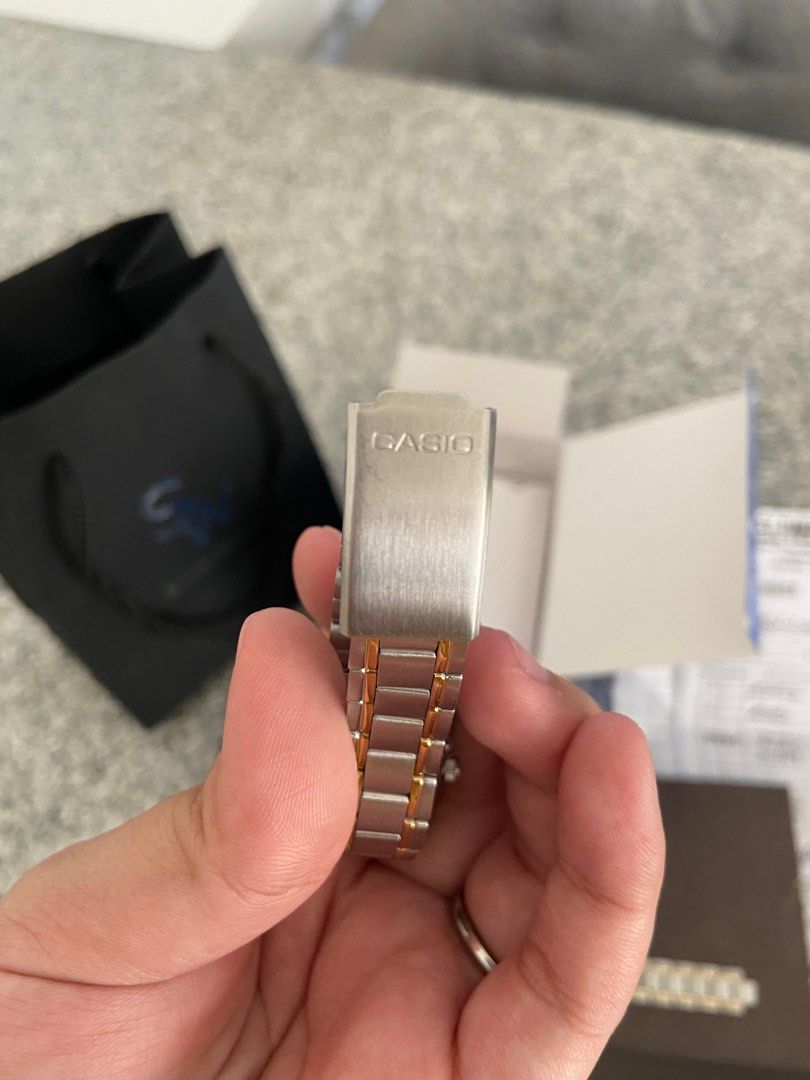 2 tone watch casio