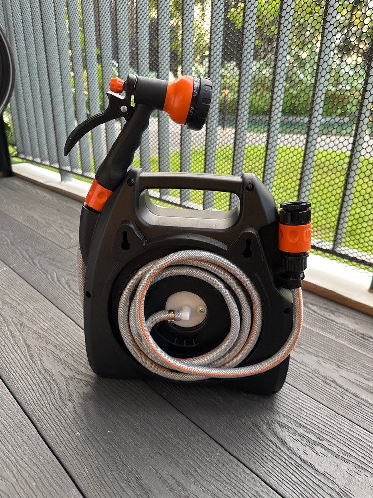 3157A] Umi 10m Compact Water Hose Reel, Furniture & Home Living, Gardening,  Gardening Tools & Ornaments on Carousell