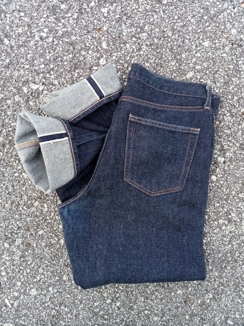 Uniqlo Kaihara Mills indigo selvedge denim jeans, Men's Fashion ...