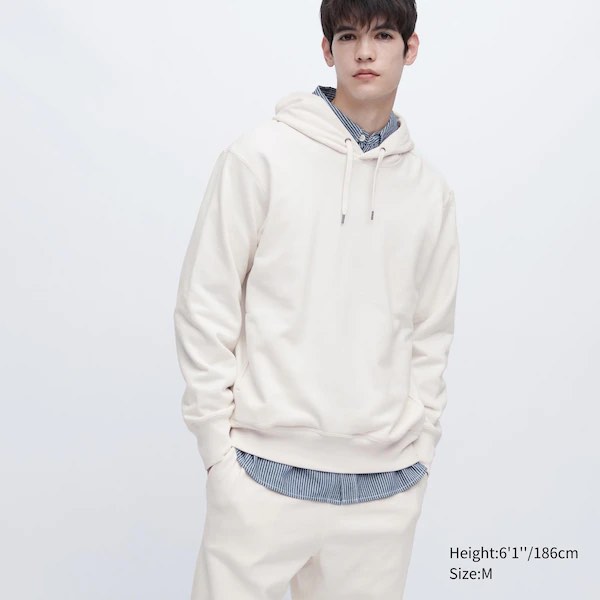 White hoodie clearance uniqlo