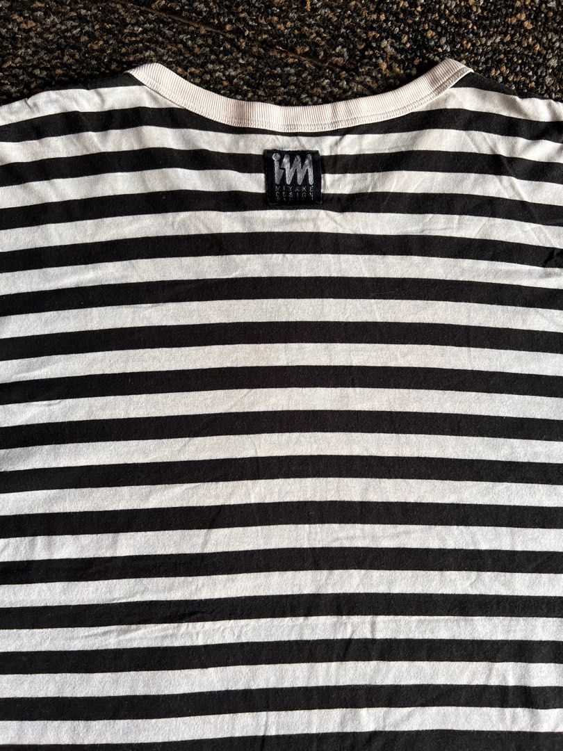 VTG ISSEY MIYAKE Wrinkle Striped Shirt www.pythonlab.org