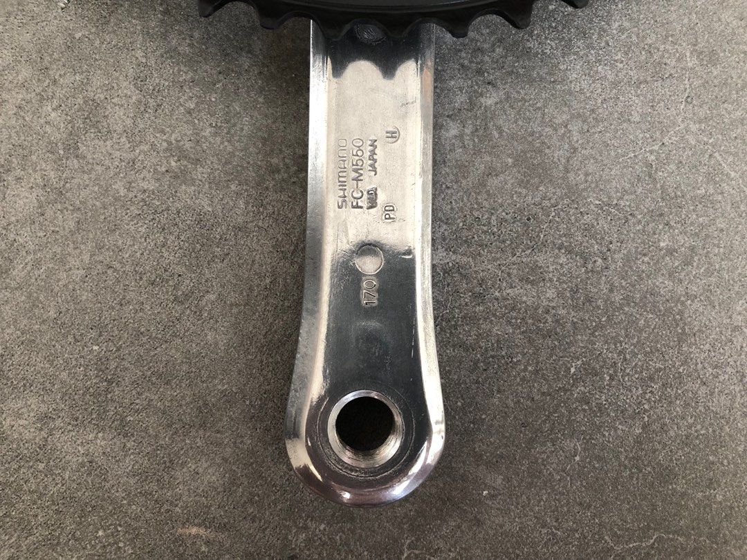Bras De Manivelle Droit Shimano Deore LX FC-M550, 170 Mm, Argent, Neuf En Boîte