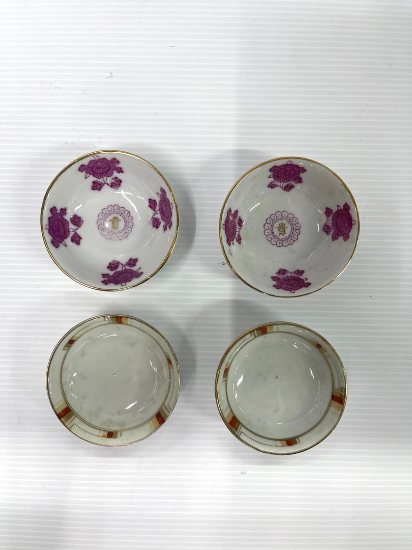 Vintage soy sauce plate ( 4 pcs ), Hobbies & Toys, Collectibles