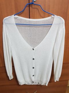 White Cardigan for Clearance! (Free mailing)