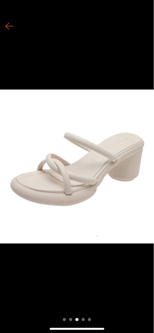 White chunky jelly shoes Women s Fashion Footwear Heels on