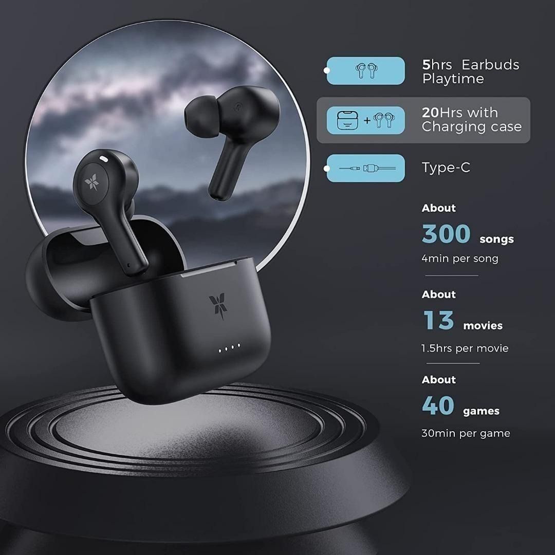 Wireless Earbuds AXLOIE Upgraded Wireless Headphones with ENC