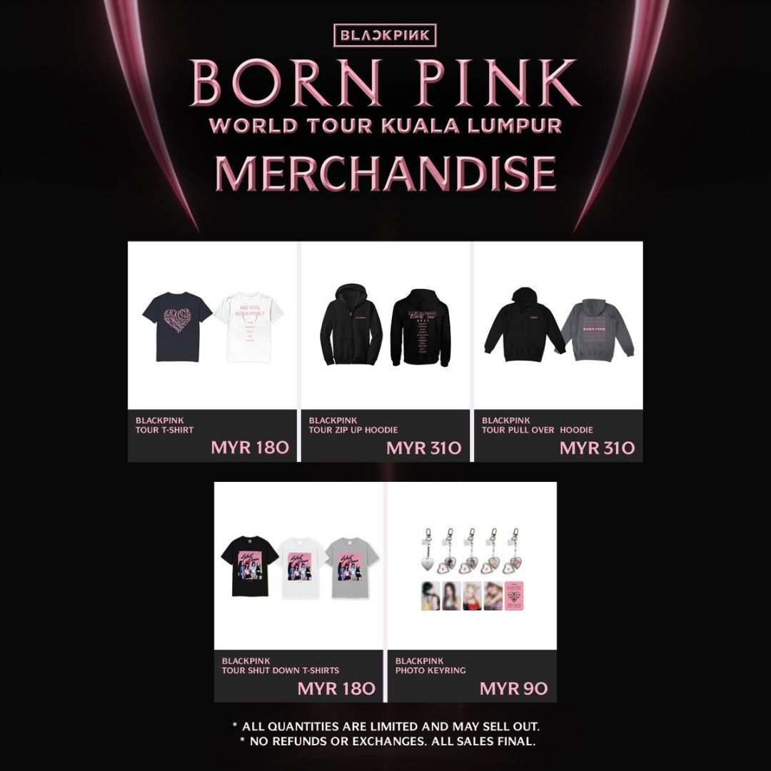 WTB BlACKPINK WORLD TOUR HOODIE, Hobbies & Toys, Collectibles 