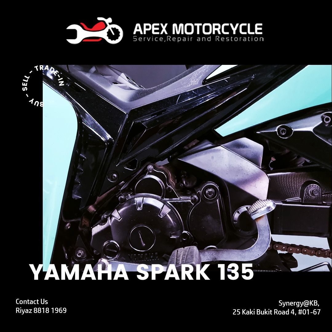Yamaha Spark 135 (COE EXPIRY 2026 RENEWABLE), Motorcycles, Motorcycles ...