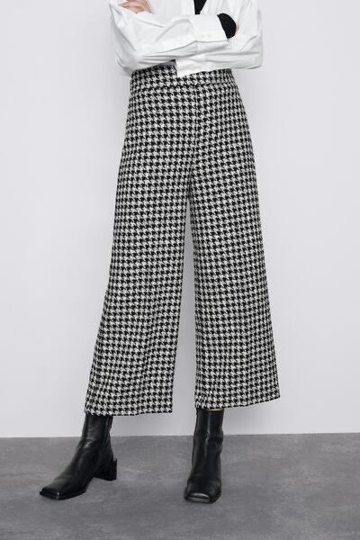 Zara houndstooth trousers new arrivals