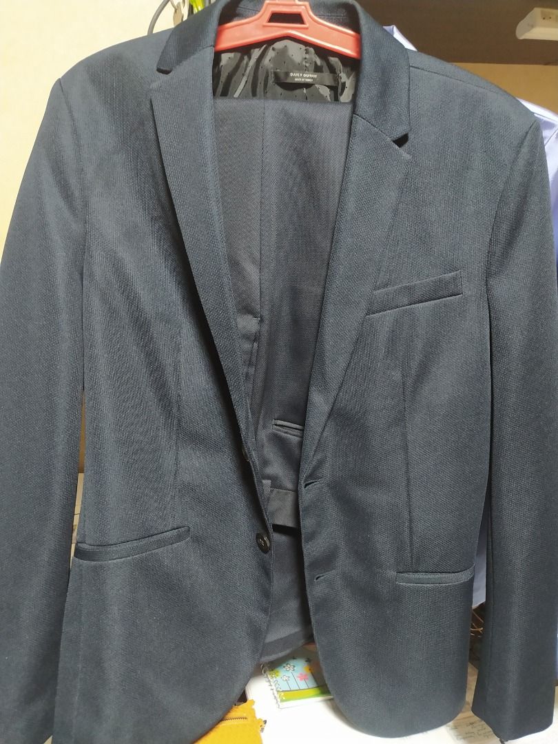 Zara Men's Blazer & Pants/Suit Size Small (Category: Sets & Coordinates) located in Mandaluyong City. Submitted by thethrifthaul (Listing ID 1219456810, Image 2). Description: Color: Midnight/Navy Blue Selling separately or as set Zara Men's Textured Trousers P2000 Waist 32", in seam -31-1/4" Blazer Slim Fit- P4800 shoulder-Chest-Waist 16-1/2" Zara Man Trousers Eur 36/US 29/Mex 29 Blazer Daily Outfit Essentials by Zara Eur S/ US S/ Mex 38 Gently 