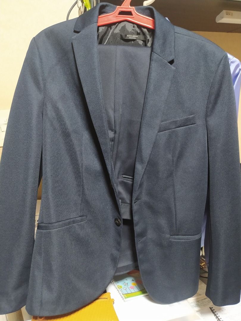Zara Men's Blazer & Pants/Suit Size Small (Category: Sets & Coordinates) located in Mandaluyong City. Submitted by thethrifthaul (Listing ID 1219456810, Image 1). Description: Color: Midnight/Navy Blue Selling separately or as set Zara Men's Textured Trousers P2000 Waist 32", in seam -31-1/4" Blazer Slim Fit- P4800 shoulder-Chest-Waist 16-1/2" Zara Man Trousers Eur 36/US 29/Mex 29 Blazer Daily Outfit Essentials by Zara Eur S/ US S/ Mex 38 Gently 