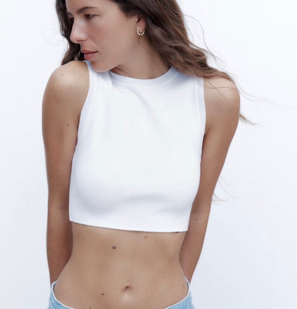 BNWT Zara Bodysuit white top, Women's Fashion, Tops, Sleeveless on Carousell