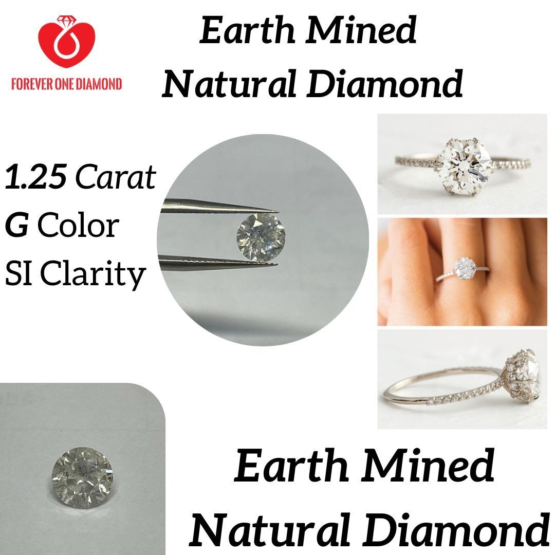 1.25 Carat G Color Natural Earth Mined Diamond Women s Fashion Jewelry Organisers Rings on Carousell