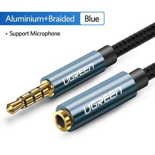 1.5M UGREEN Jack 3.5 mm Audio Extension Cable for Huawei P20 lite Stereo 3.5mm Jack Aux Cable for Headphones Xiaomi Redmi 5 plus PC