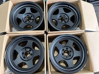 17” Rota Overland Flatblack 6Holes pcd 114 Bnew mags fit navara or terra