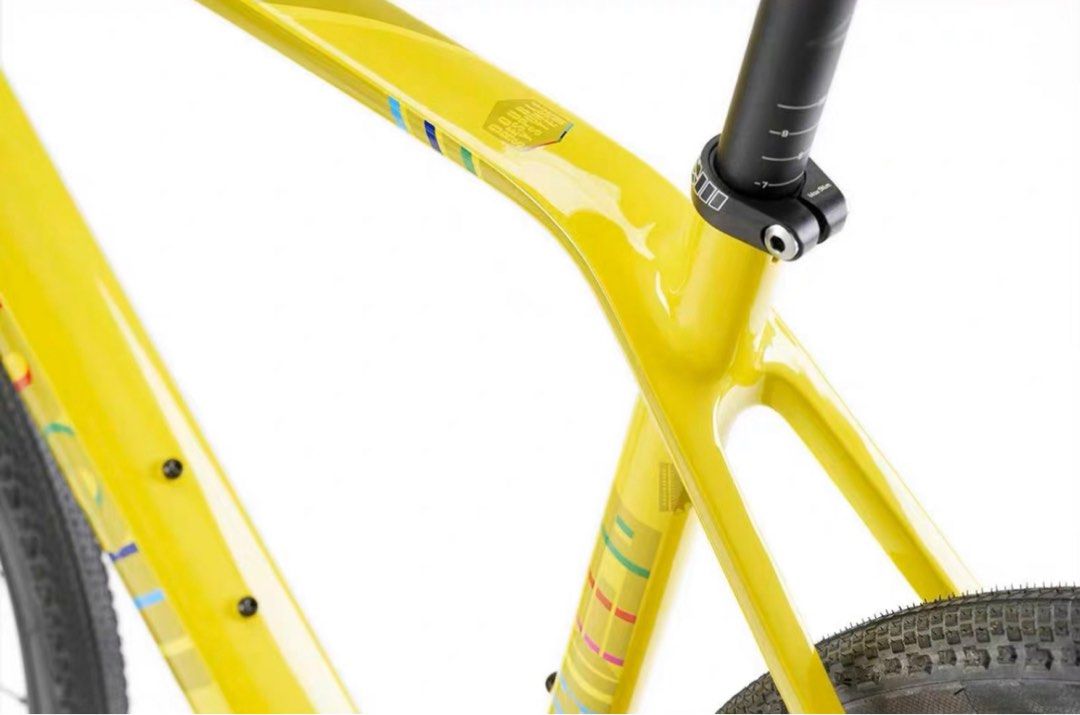 2023 cinelli zydeco yellow frameset 2988 gravel carbon frameset