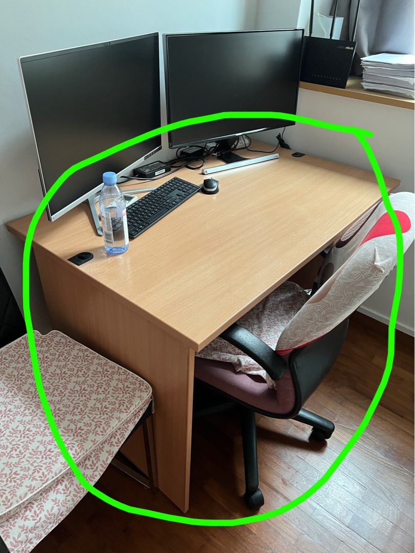 2x Study table (Category: Tables & Sets) located in Singapore. Submitted by henrysiu (Listing ID 1219590392, Image 2). Description: 2 sets of study table. Good condition. Self collection at Telok Kurau .