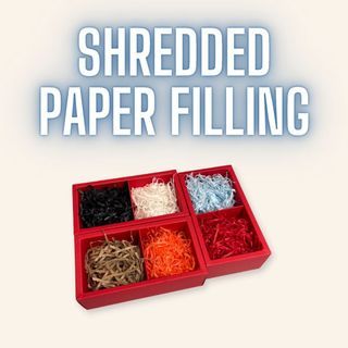(6 colours) 100g Shredded Paper Cushion | Shredded Paper Filling for Gift Boxes | Jewellery Boxes | Ornament Box (5 colours)