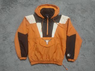 90s Texas Longhorns Starter pullover jacket 古著 半拉鍊