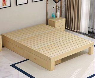 ⭐️ 包送貨 松木床架 單人雙人床架 床架 可追加床頭板/櫃桶/床墊