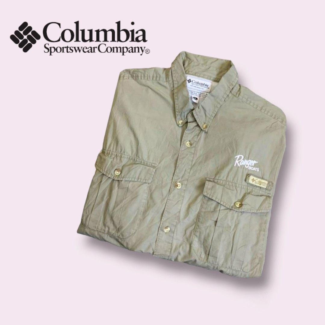 💯 Authentic COLUMBIA Sportswear Ranger Boat BFG Fishing Shirt