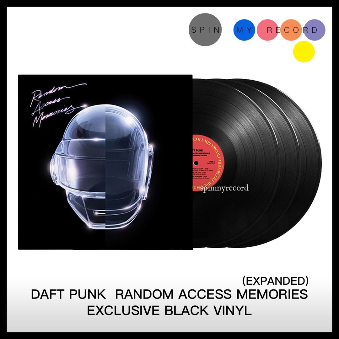 [預訂] Daft Punk Random Access Memories 10th Anniversary Expaneded Edition Black Vinyl 黑膠, 預購