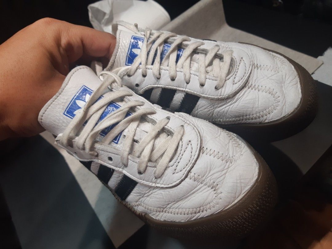 ADIDAS SAMBA ROSE WHITE AND BLACK, Fesyen Wanita, Sepatu di Carousell