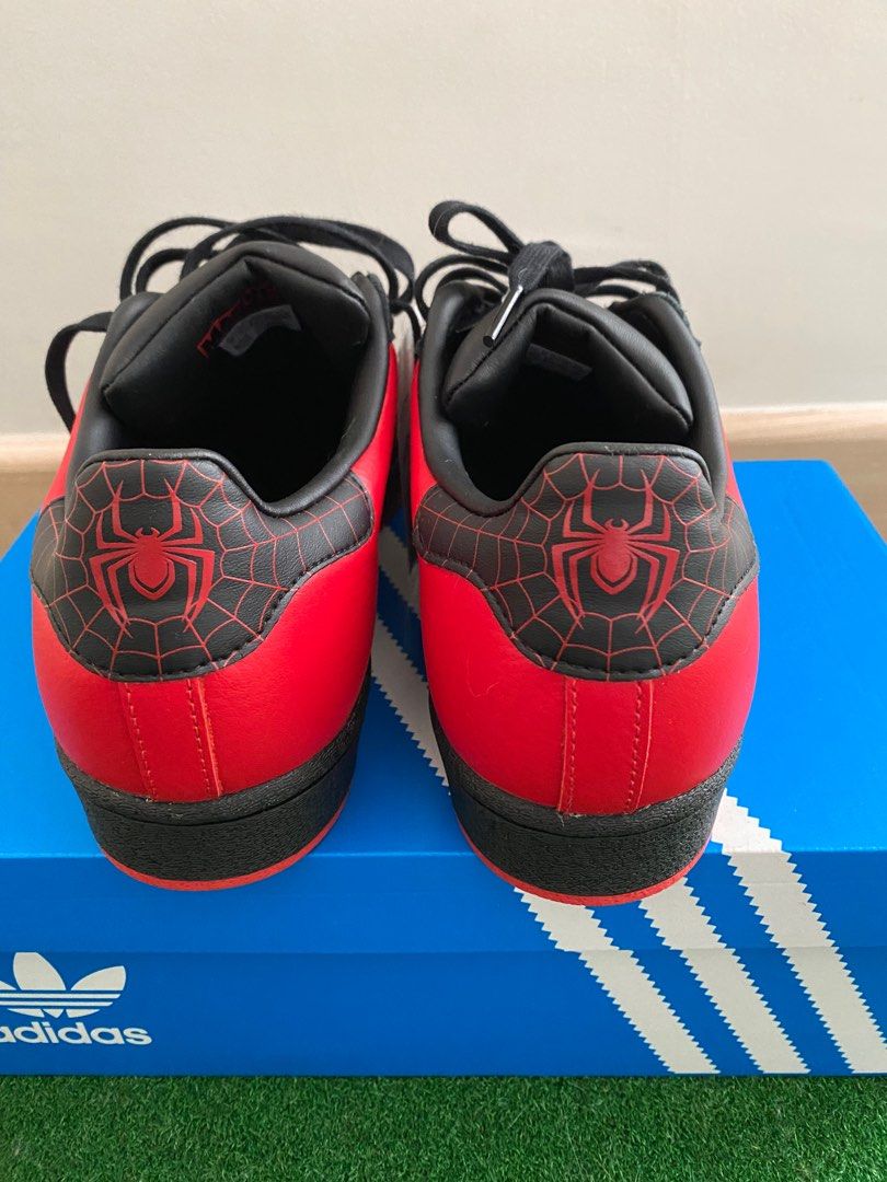 Adidas Superstar Spiderman Miles Morales, Men's Fashion, Footwear, Sneakers  on Carousell