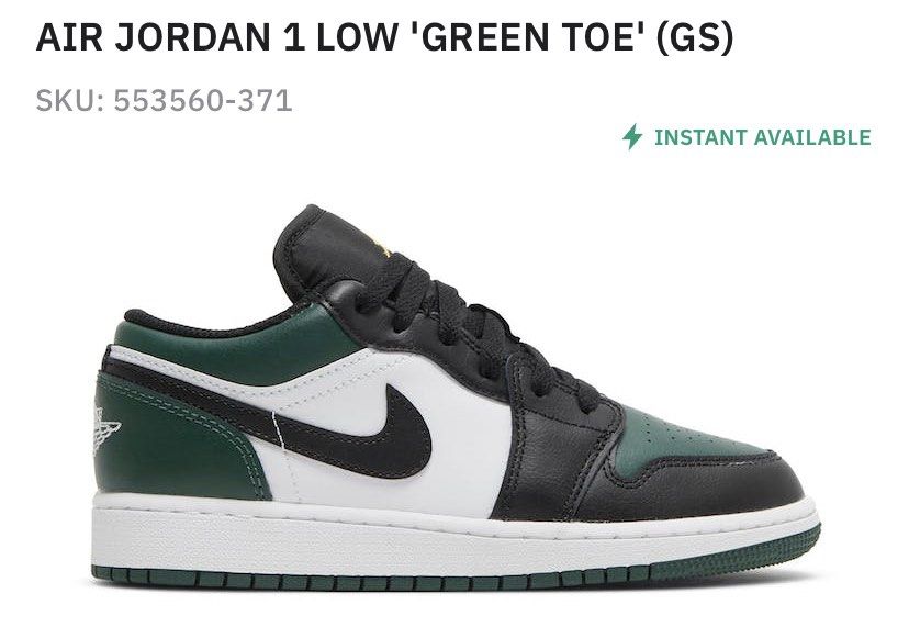 Green toe jordan 1 2025