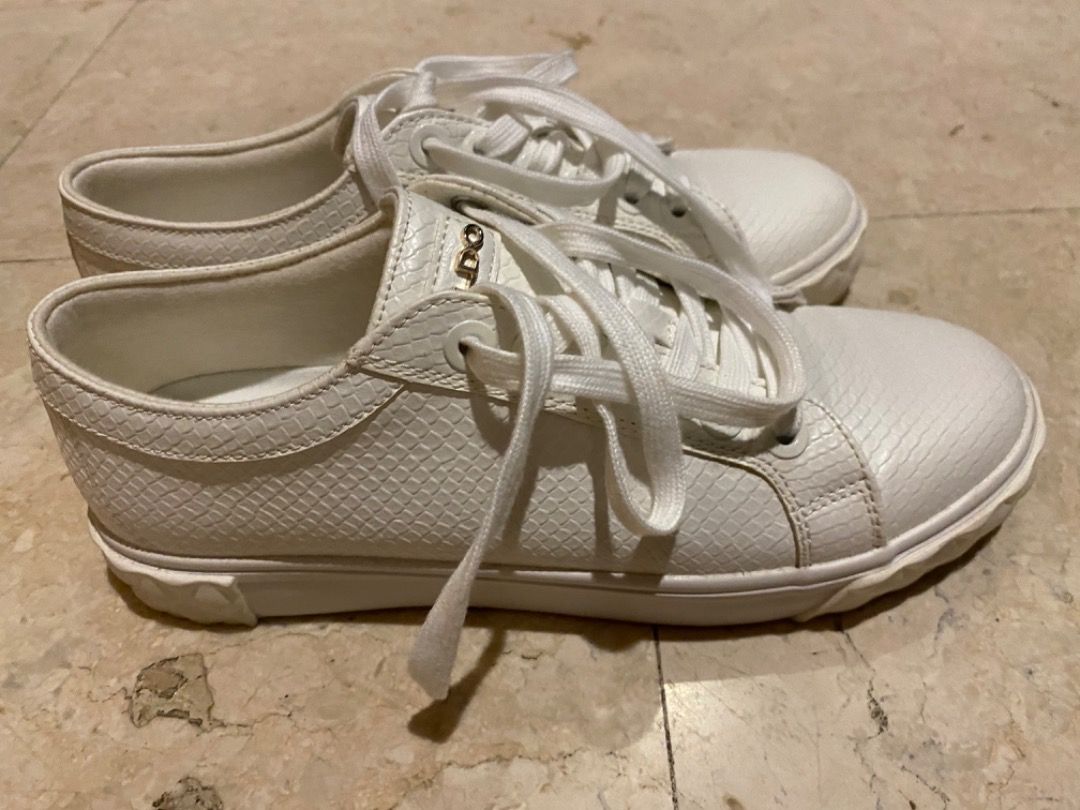 Aldo white leather shoes online