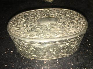 Antique Silver Jewelry Box
