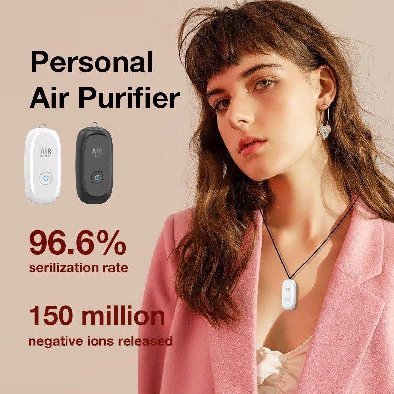 Aolon M8 150million Negative Ion Wearable Air Purifier Ionizer Necklace Mini Portable Air Purifier for Kids Adults