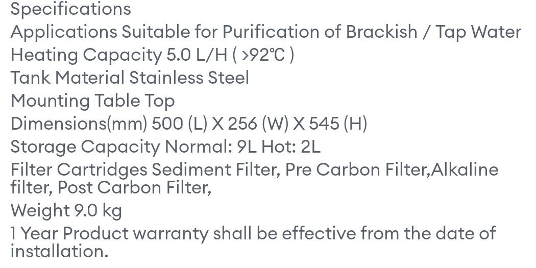 Aqua kent water purified alkaline, Furniture & Home Living, Kitchenware
