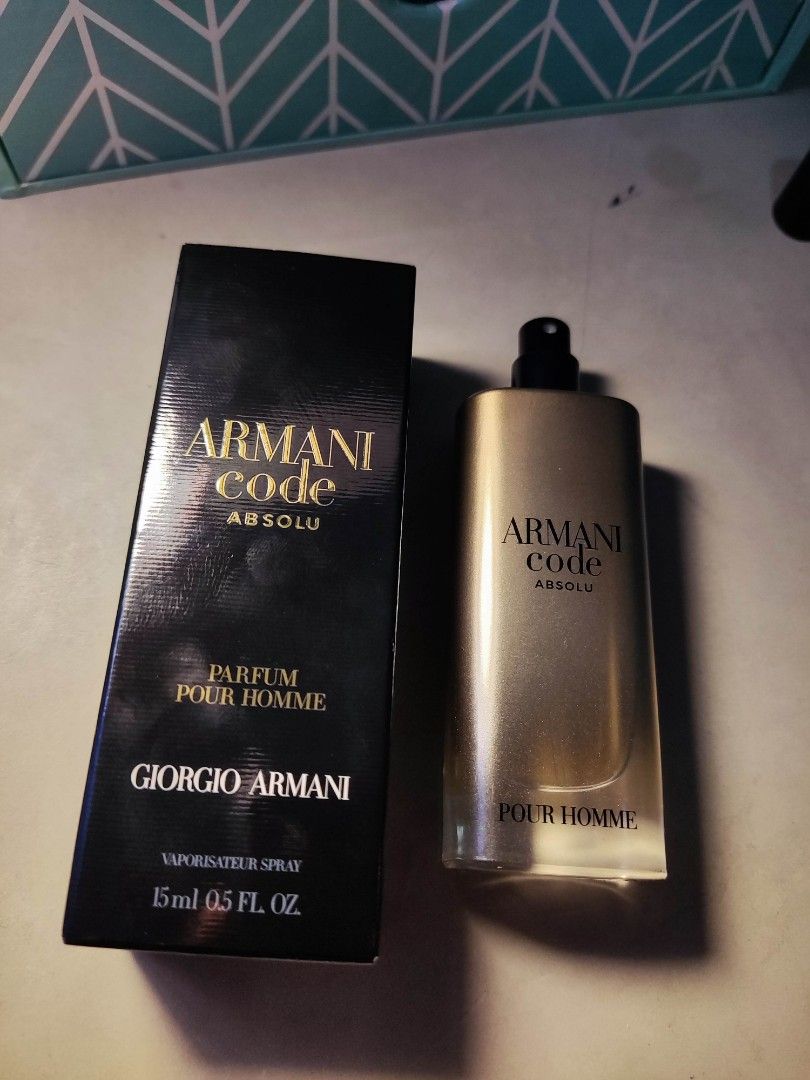 Armani Code Absolu 15ml Travel Spray (Rare/Discontinued), Beauty & Personal  Care, Fragrance & Deodorants on Carousell