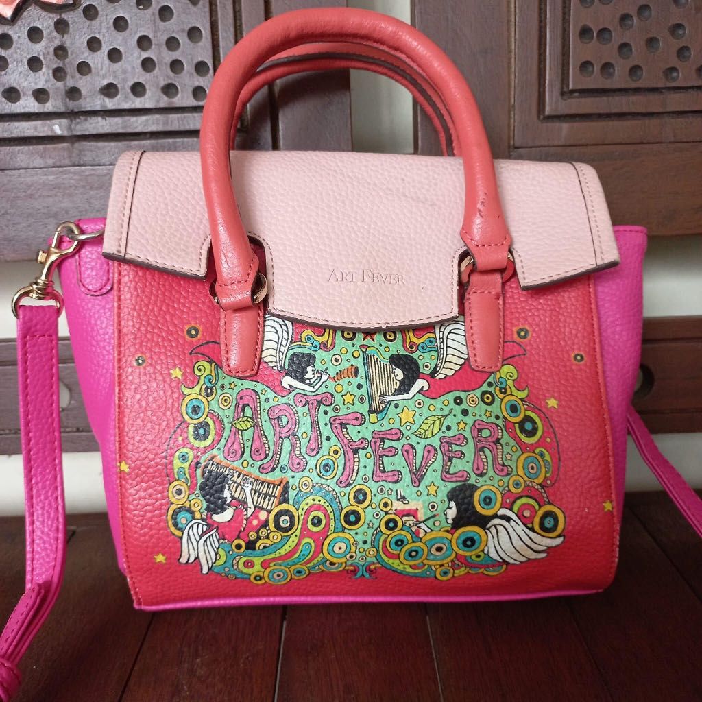 Jual Tas Brera Art Fever Angel Pink Sling Bag