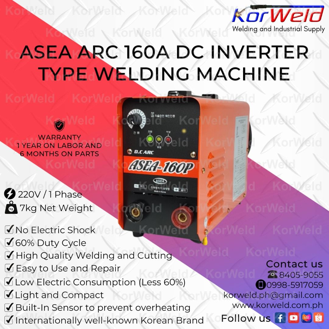 ASEA 160A ARC Welding Machine DC Inverter Type on Carousell