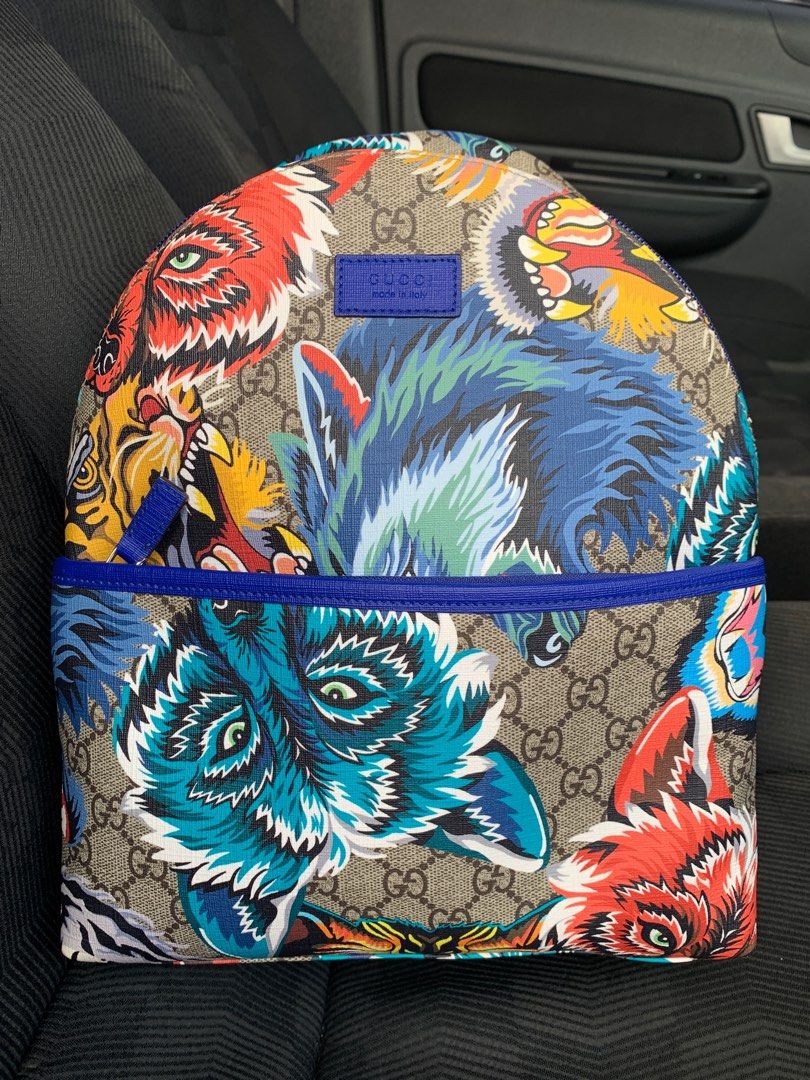 Gucci wolf backpack online