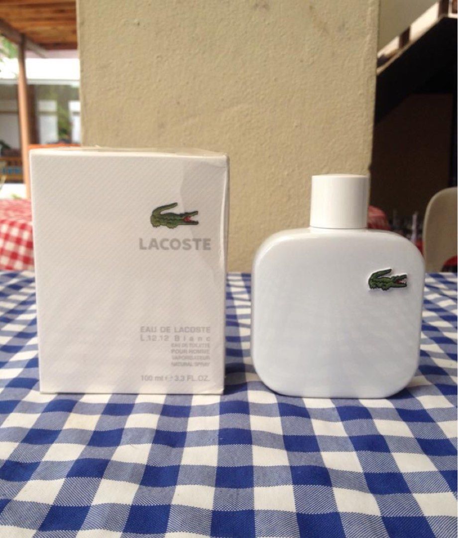 Authentic Lacoste L.12.12 White (Blanc) Eau de Toilette Perfume Spray ...