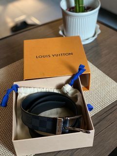 Authentic LV belt graphite 85cm