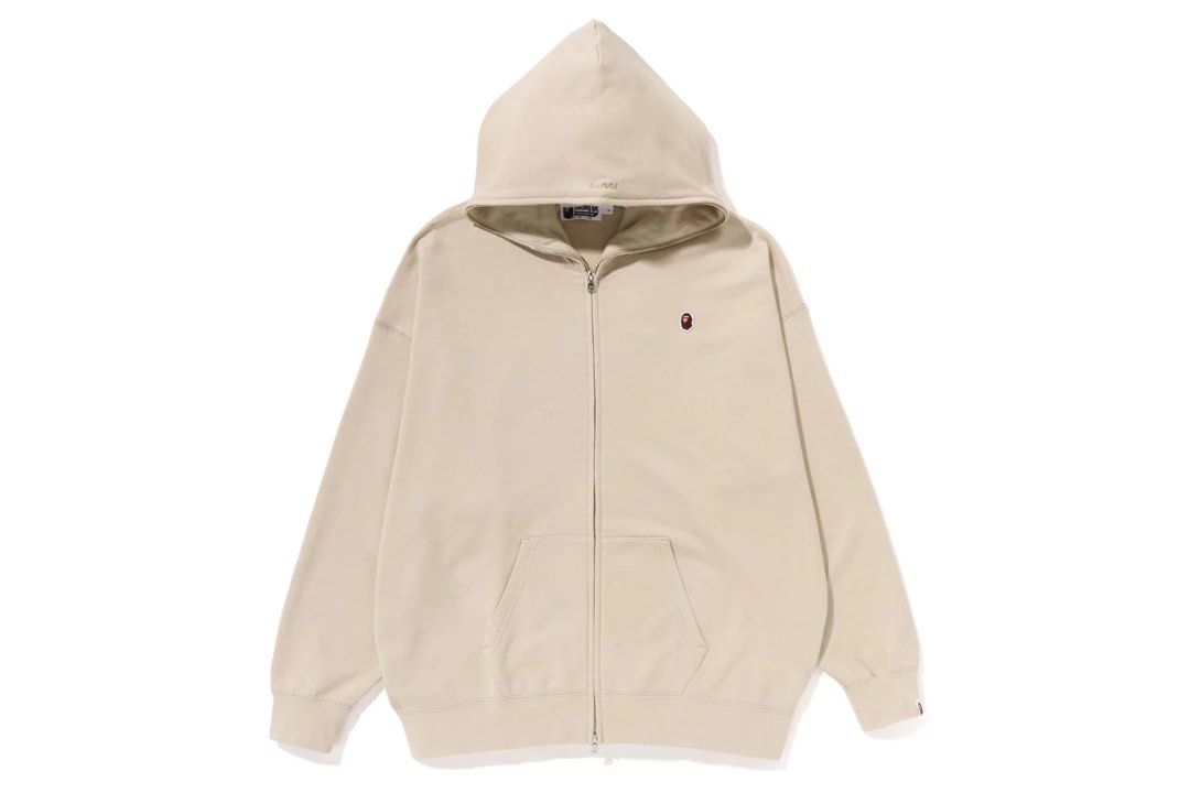 BAPE APE HEAD ONE POINT OVERSIZED FULL ZIP HOODIE Women s Fashion