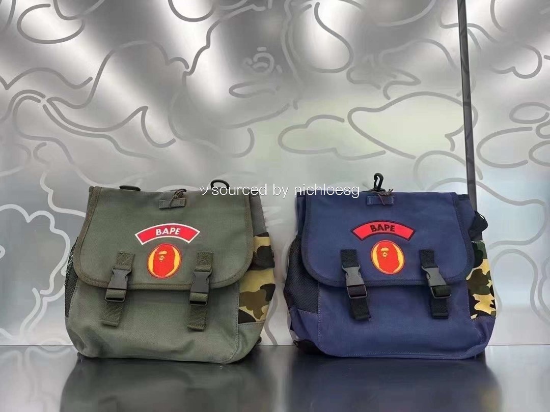 BAPE PATCH HAVERSACK, Babies & Kids, Babies & Kids Fashion