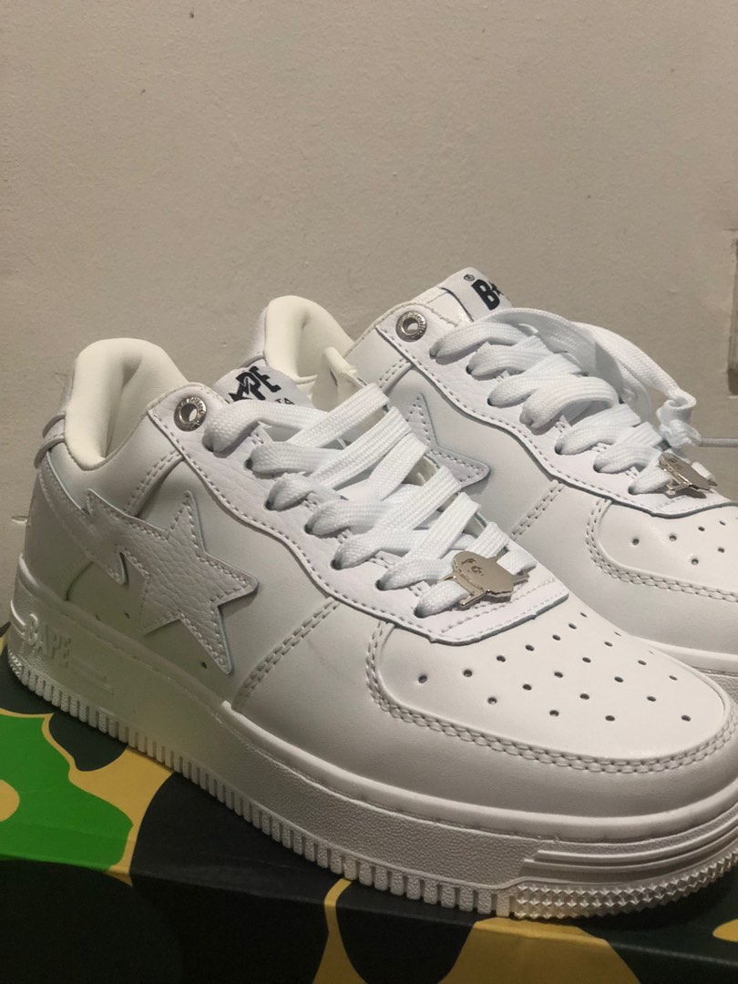 BAPE STA TRIPLE WHITE on Carousell