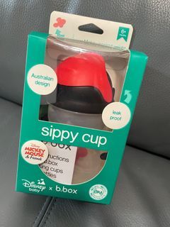 澳洲b.box 迪士尼防漏吸管學飲水杯 米奇