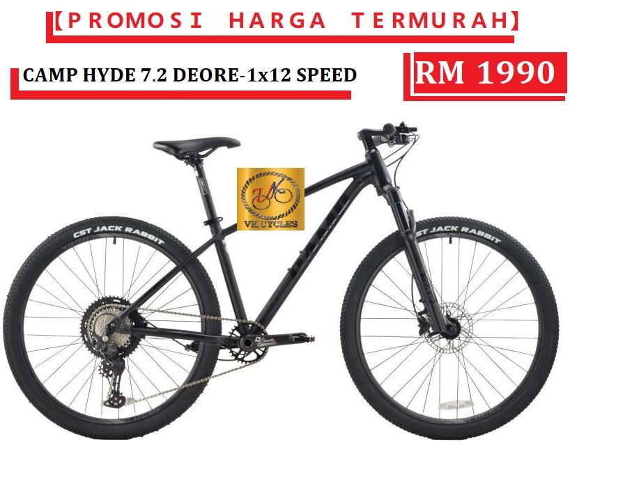 BICYCLE CAMP MOUNTAIN BIKE CAMP HYDE 7.2 DEORE 1x12 SPEED