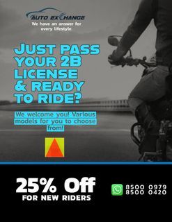 Bike Rental Promo for P Plate Riders!!!