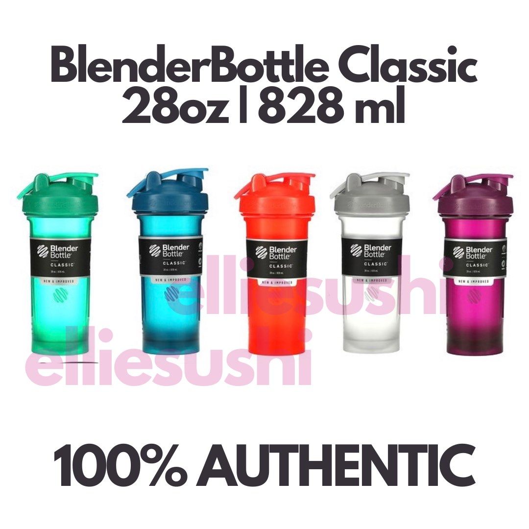 BlenderBottle Classic Shaker (28oz) (Category: Water Bottles & Tumblers) located in Manila. Submitted by elliefinds (Listing ID 1219606705, Image 1). Description: • On hand • 100% authentic – money back if proven fake • SpoutGuard™ technology, keeps your drinking surface free from germs and contaminants • Measurement markings • Leak-proof lid and flip cap • BPA and phthalate-free Please feel free to chat us if you have any queries :-).