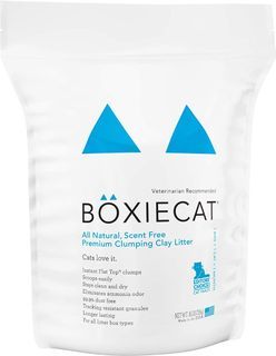 Boxiecat All Natural, Scent Free Clumping Clay Litter