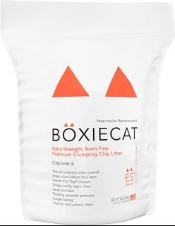 Boxiecat Extra Strength, Scent Free Premium Clumping Clay Litter